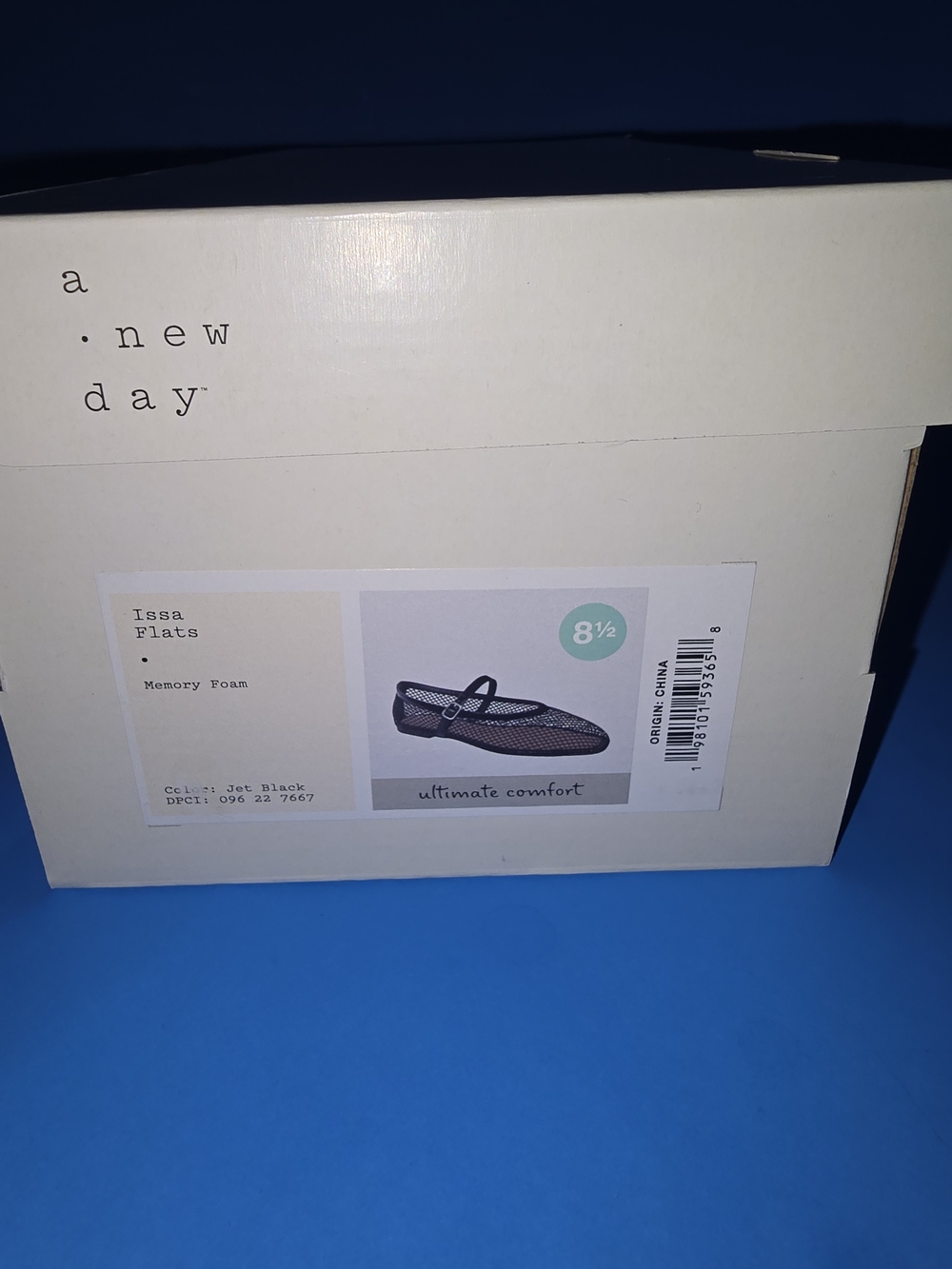 NWT A New Day Black Mesh Mary Jane Flats Size 8.5 - Picture 8 of 8